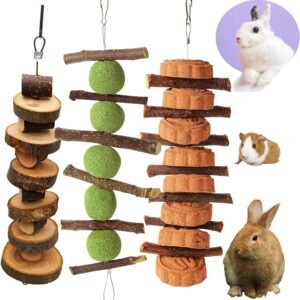 Wooden Chew Toys for Rabbits